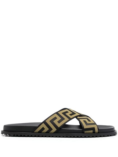 versace print slides|Versace heels on sale.